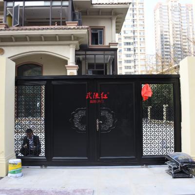 Aluminum Art Gate-Evergrande Huafu's New Chinese-Style Gate with Exquisitely Carved Aluminum Panels