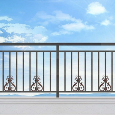 Model 301 #1-10 Classic Aluminum Railing with Iron Patterns