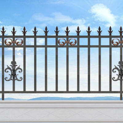 202/203-2 Series Aluminum Picket Fence with 202/203-1 Aluminum Picket Fence with Iron Patterns 