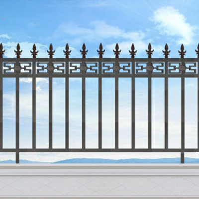 202 1-6 Series Aluminum Picket Fence with Iron Patterns 