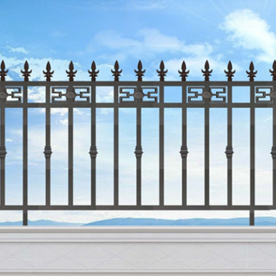 203 7-12 Series Aluminum Picket Fence with Iron Patterns