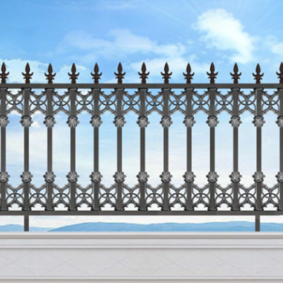 202 19-26 Series Aluminum Picket Fence with Iron Patterns